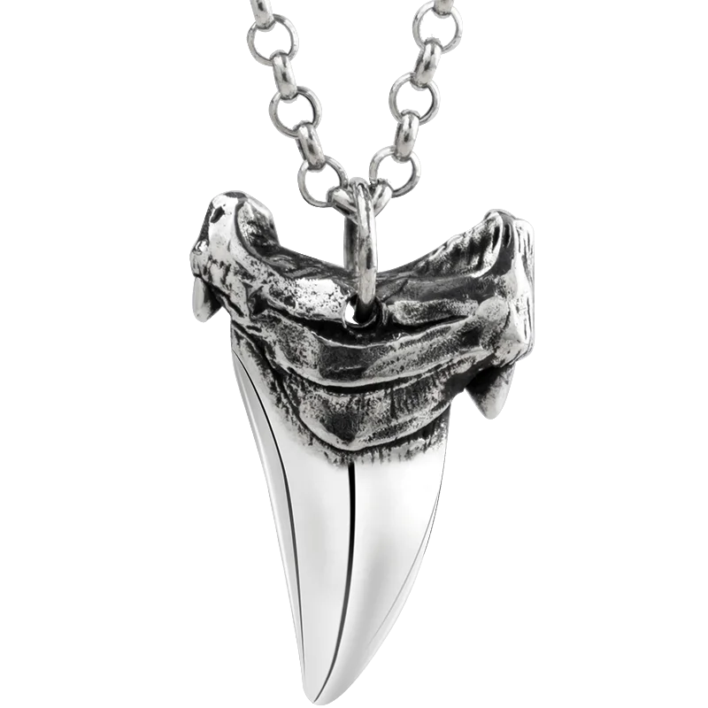 Shark Tooth S925 Silver Necklace For 