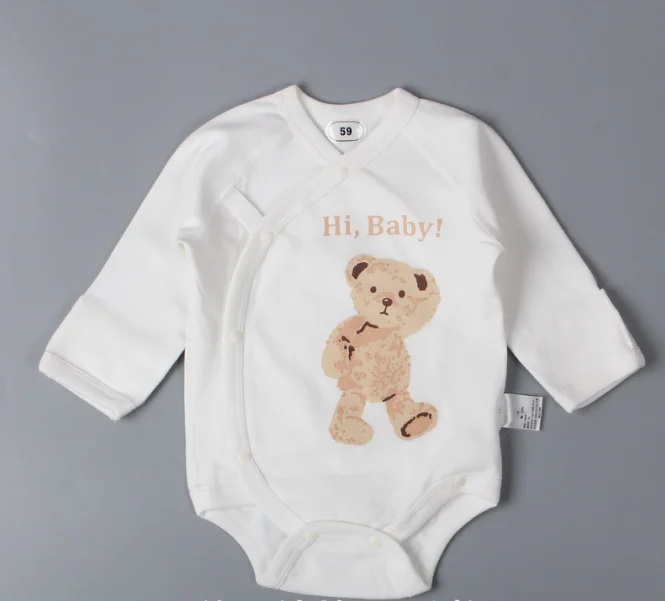 manufacturer Hot Sale Baby Rompers Winter Long Sleeve Girl Boys Pain Baby clothes Baby bodysuit