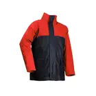 Windproof Red Jacket Wholesale Flame Retardant Mens Waterproof Windproof Raincoat Red PU Rain Jacket