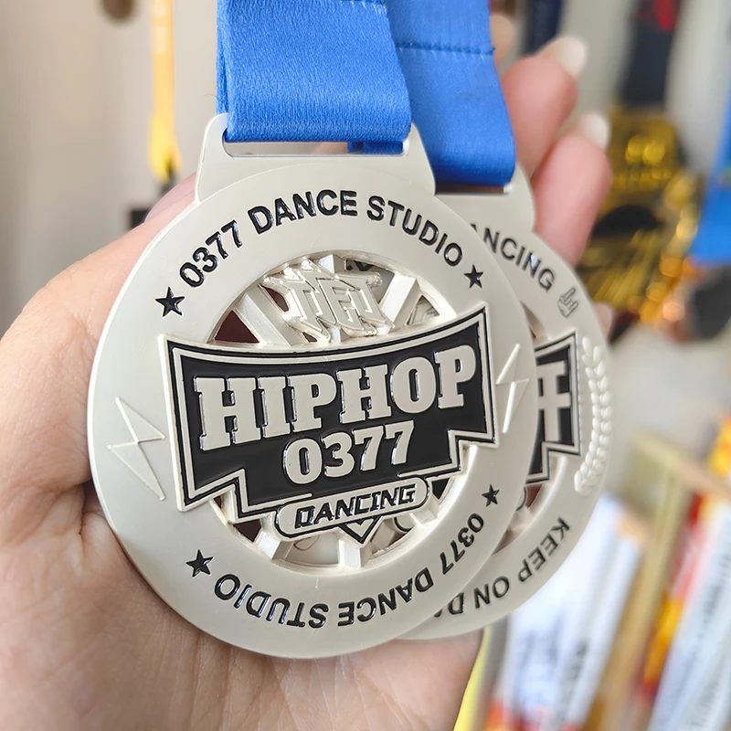 Custom 3D Sports Medals Personalized Gold Silver Bronze Stars for Dance Cheerleading School-Made From Aluminium factory