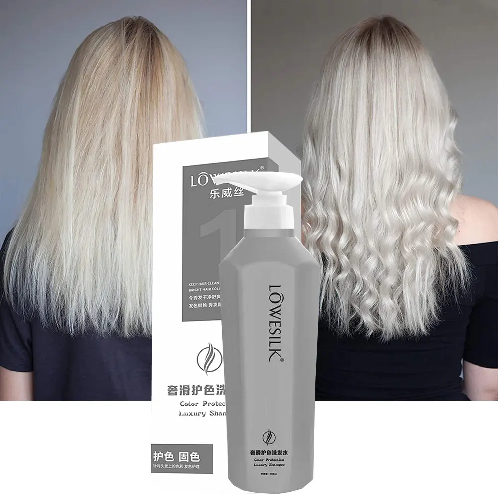 Private Label No Yellow Purple Shampoo Silver Hair Color Fixing Color  Protect Shampoo - Buy Color Protect Shampoo,No Yellow Purple Shampoo,Hair  Color Fixing Shampoo Product on Alibaba.com