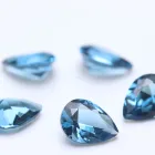 Gem Stones Keliji High Quality Pear Brilliant Cut London Blue Color Nano Gem Stones