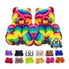 Bear Slippers High Quality New Furry Teddy Bear Slippers Wholesale Adult House Teddy Bear Slippers For Women