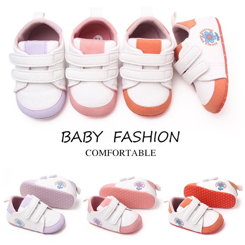 Spring and Autumn Matching Flowers Soft Soled Baby Casual Shoes for Boys and Girls supplier