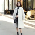 Coat Factory Hot Sales Wool Woolen Cloth Jacket Mid-length Lamb Wool Coat