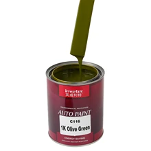 Car Paint Anti-Rust Auto Coating Truck Pick Up Refinishing Paint Fresh Olive Green Color Manufactures Brand Spraying