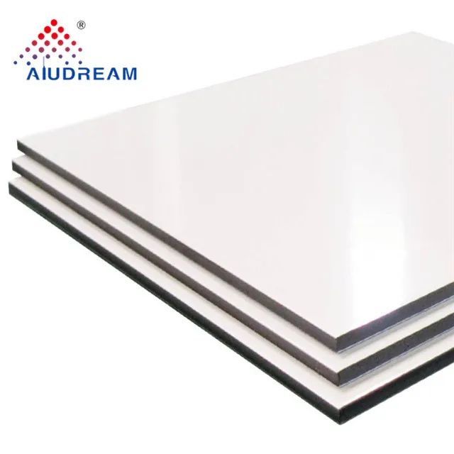 2 Sheets at A4 Size Alupanel 3mm White Aluminium Composite Di-bond 