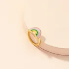 Tree Ring Chunky Gold Rainbow Mushroom Tree Ring 2021 New