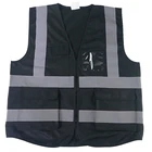 Safety Vest Yellow Safety Vest Multi Pocket Zip Fluorescein Yellow Safety Vest For Sale