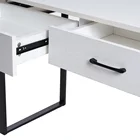 Computer Factory Supplying Steel Wood Integrated Desktop Study Table Computer Desk