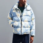 Coat Custom Windbreaker Men's Winter Coat Short Ripstop Down Jacket Warm Hoods Windbreaker Thick Puffer Jacket Man