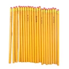 Manufacture Pencil Free Sample Customized Logo 7 Inches Poplar Wood Hexagonal Yellow Hb Pencil With Eraser