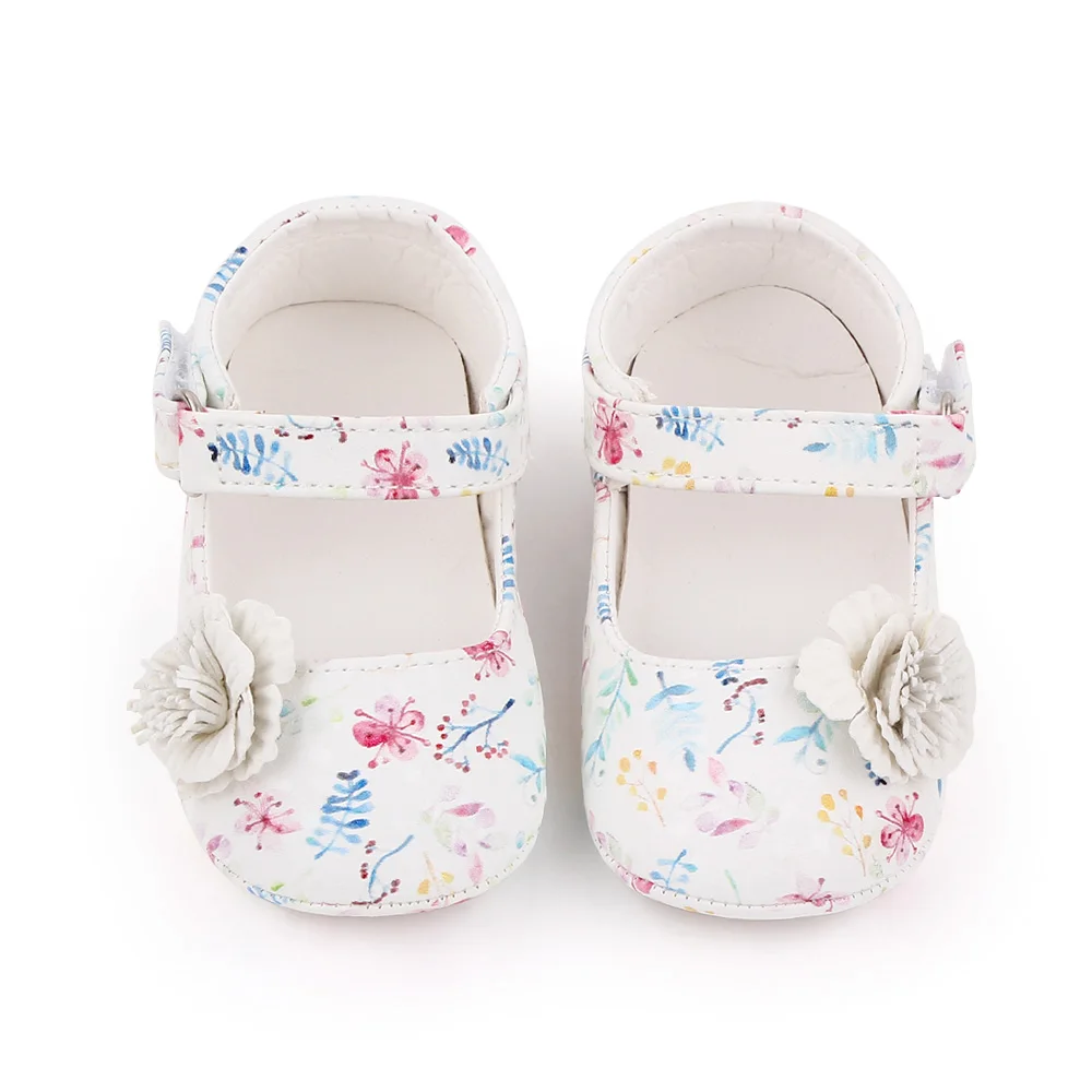 Beautiful Floral Princess Shoes for Newborn Baby 2025 Infant Toddler Breathable Shoes supplier