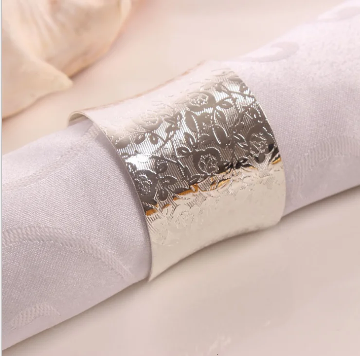 Wholesale Metal Small pretty waist Napkin Ring Holder for Wedding Event Table Decorations