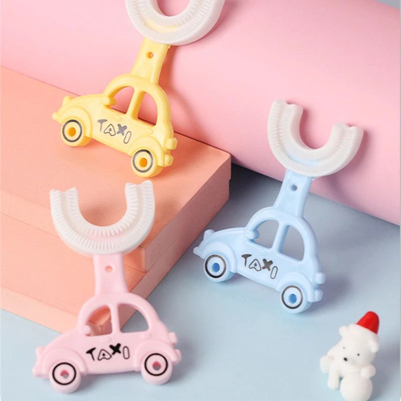 Alg Kids Ushape Toothbrushs Children Soft 360 Thorough Cleansing