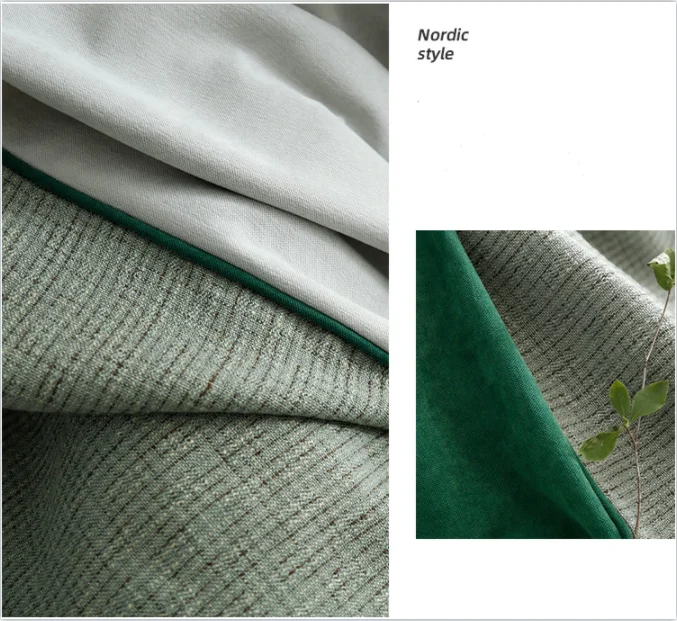 Amazon light luxury customized jacquard curtain fabric for hotel blackout curtain fabric