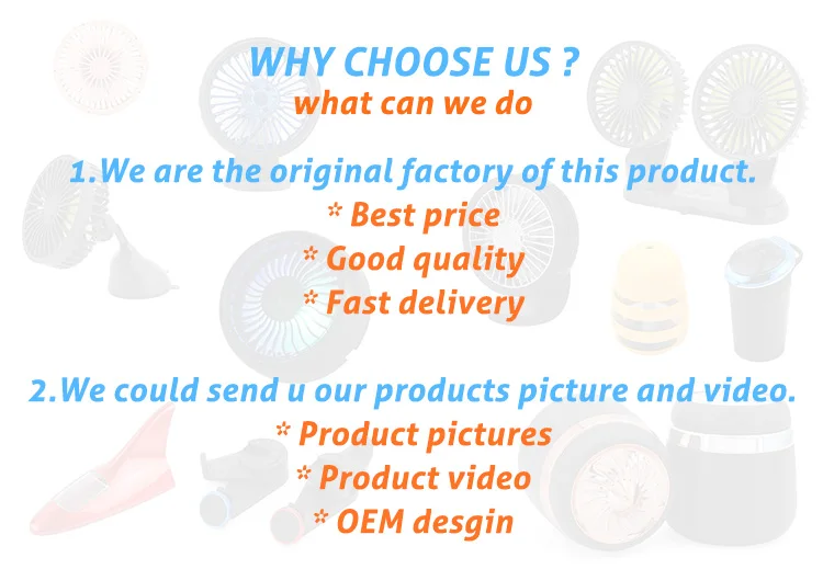 Usb Car Seat Fan, 5V, Plastic - detail 4