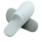Hotel Cheap Hotel Disposable Slippers Non-woven Slippers Brush Fabric Slippers With Different Size Customized Logo
