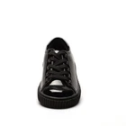 Black Unisex Shoes Unisex Black Patent Durable Pu Unisex Kids Girls Casual Shoes Boys School Shoes For Walking Lace-up