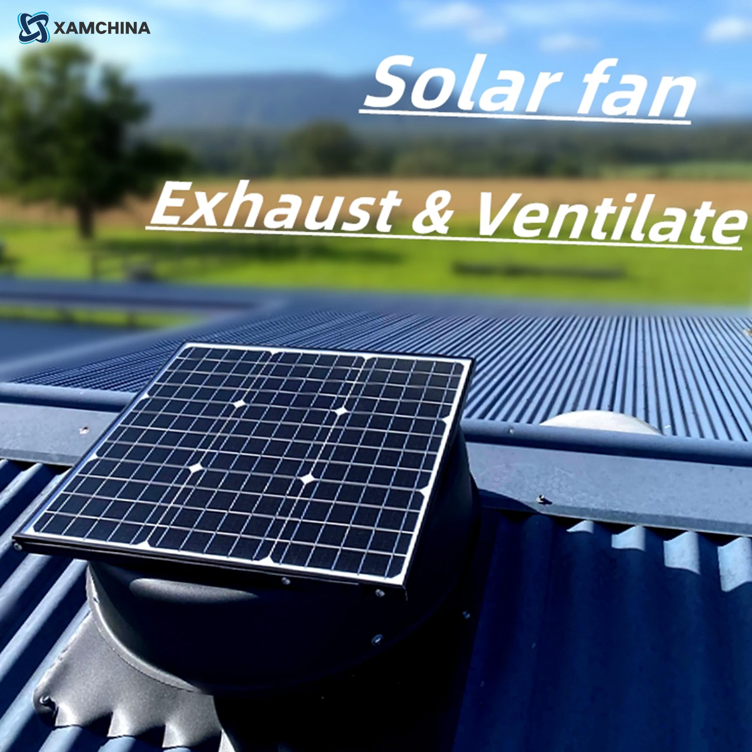 Roof Ventilation Exhaust Fan, Solar, 15V, 2100CBM Per Hour - detail 2
