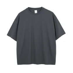New Design Blank Plain Cotton Drop Shoulder Oversized Tshirt Custom Printing Men T Shirt