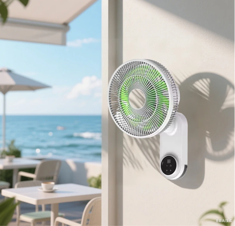 Oscillating Wall Mount Fan, Electric, Plastic - detail 10
