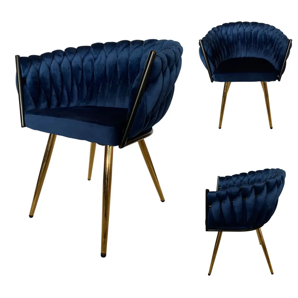 Nordic Light Luxury Dining Chairs Bedroom Dining Room Hotel Dressing Velvet Chairs