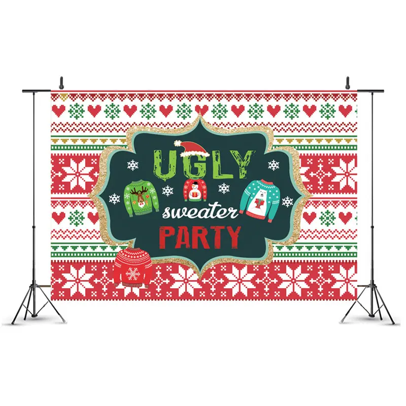 green christmas sweater background