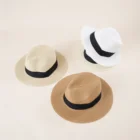 Hats 2021 New Straw Fedora Hats Women Unisex