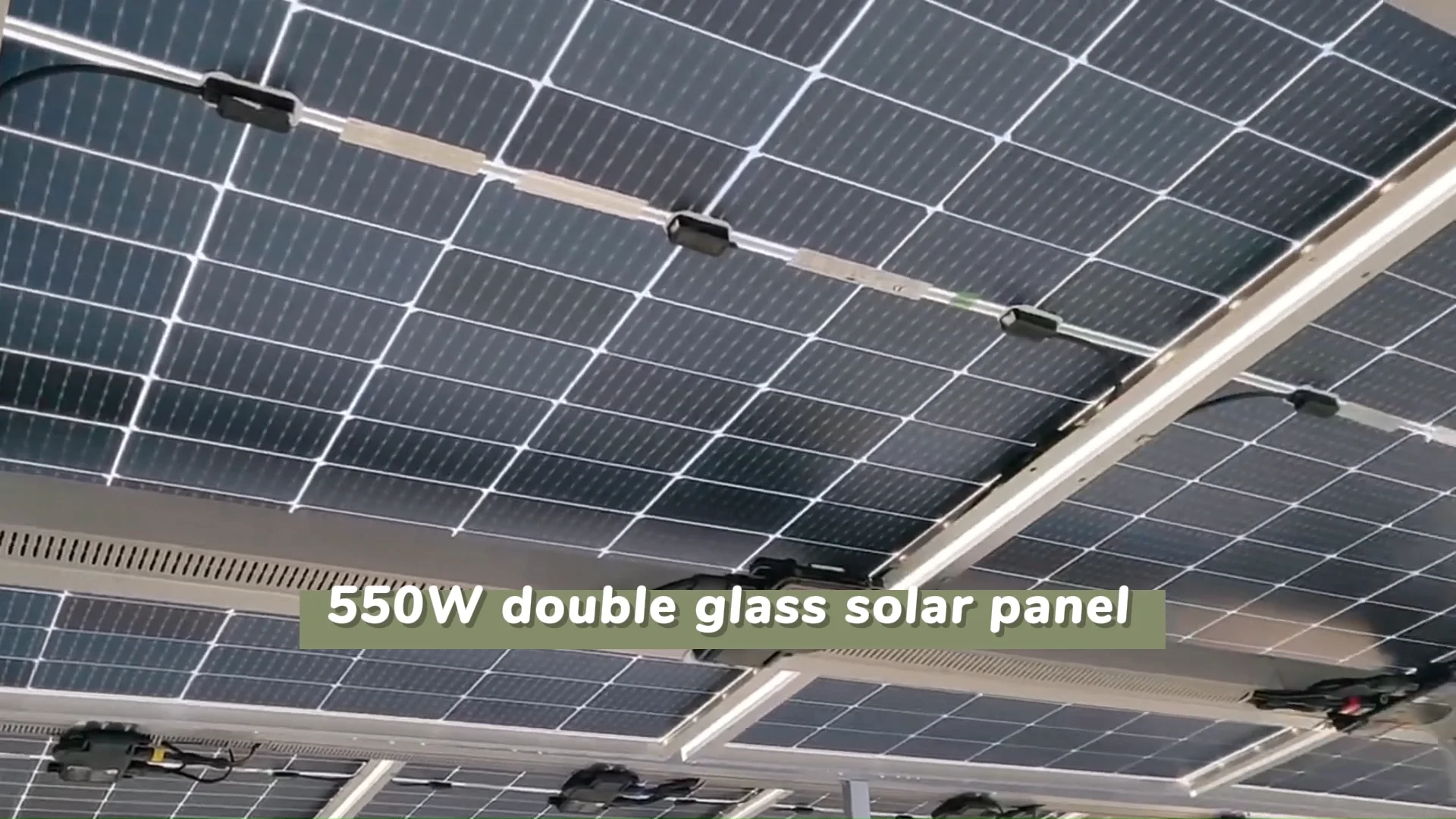 Bifacial Mono Solar Panel 530w 540w 545w 535w Transparent Double Glass