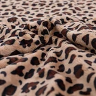 Fluffy Soft Double Sided 100% Polyester Fluffy Classic Leopard Sherpa Throw Blanket
