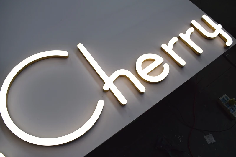 product stainless steel edging acrylic spherical 3d luminous door head billboard customization outdoor advertising letters led sign-1