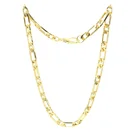 Gold 2021 Popular Fashion Hip Hop Jewelry 18k Gold Plated Link Chain Necklace