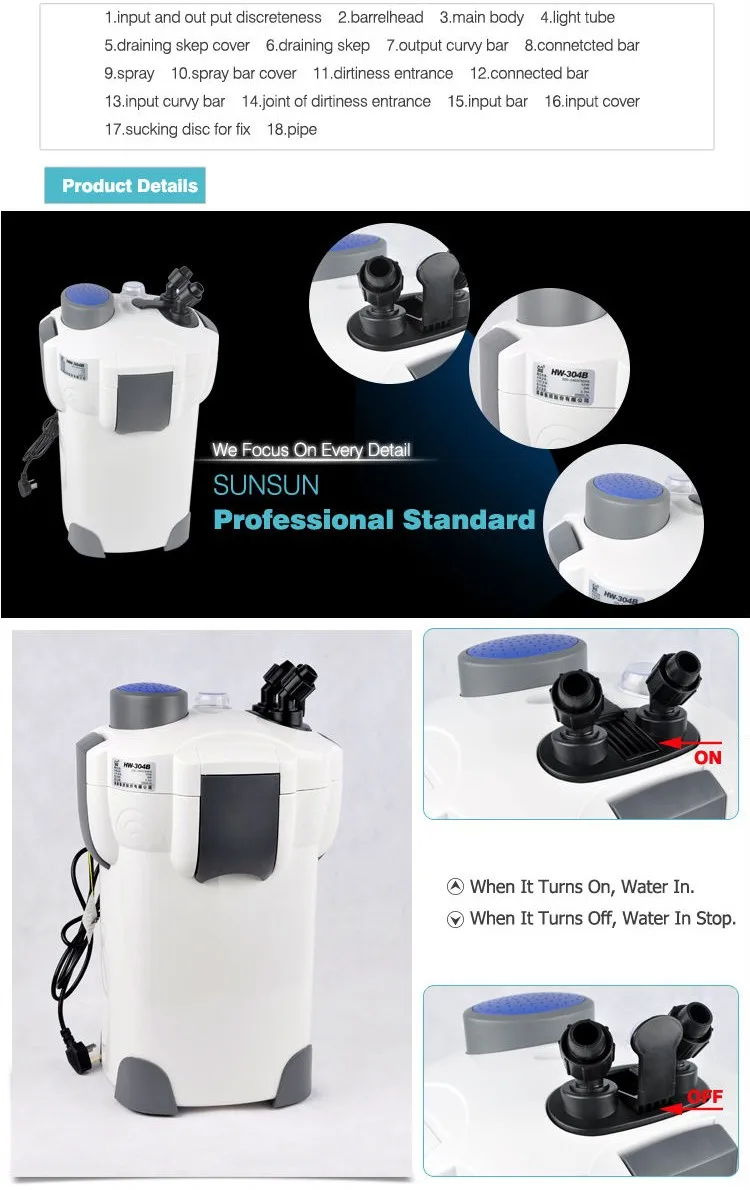 External Canister Filter Power Aquarium Accessories Wholesale Only 4