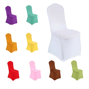 wholesale wedding decoration banquet spandex chair cover stretch elastic slipcovers short chair covers