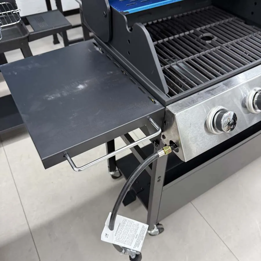 Large Black 5 Burners Gas Outdoor Grill Stove Heavy Duty Trolley Barbecue Smoker Smokeless Bbq Grills supplier