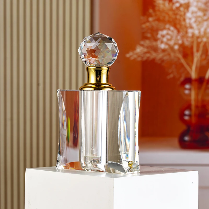 product high quality wholesale flat 12ml glass empty bottle elegant crystal perfume bottle-6