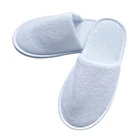 Low Price Customized Logo Ce Certification Disposable White Spa Terry Slippers Hotel