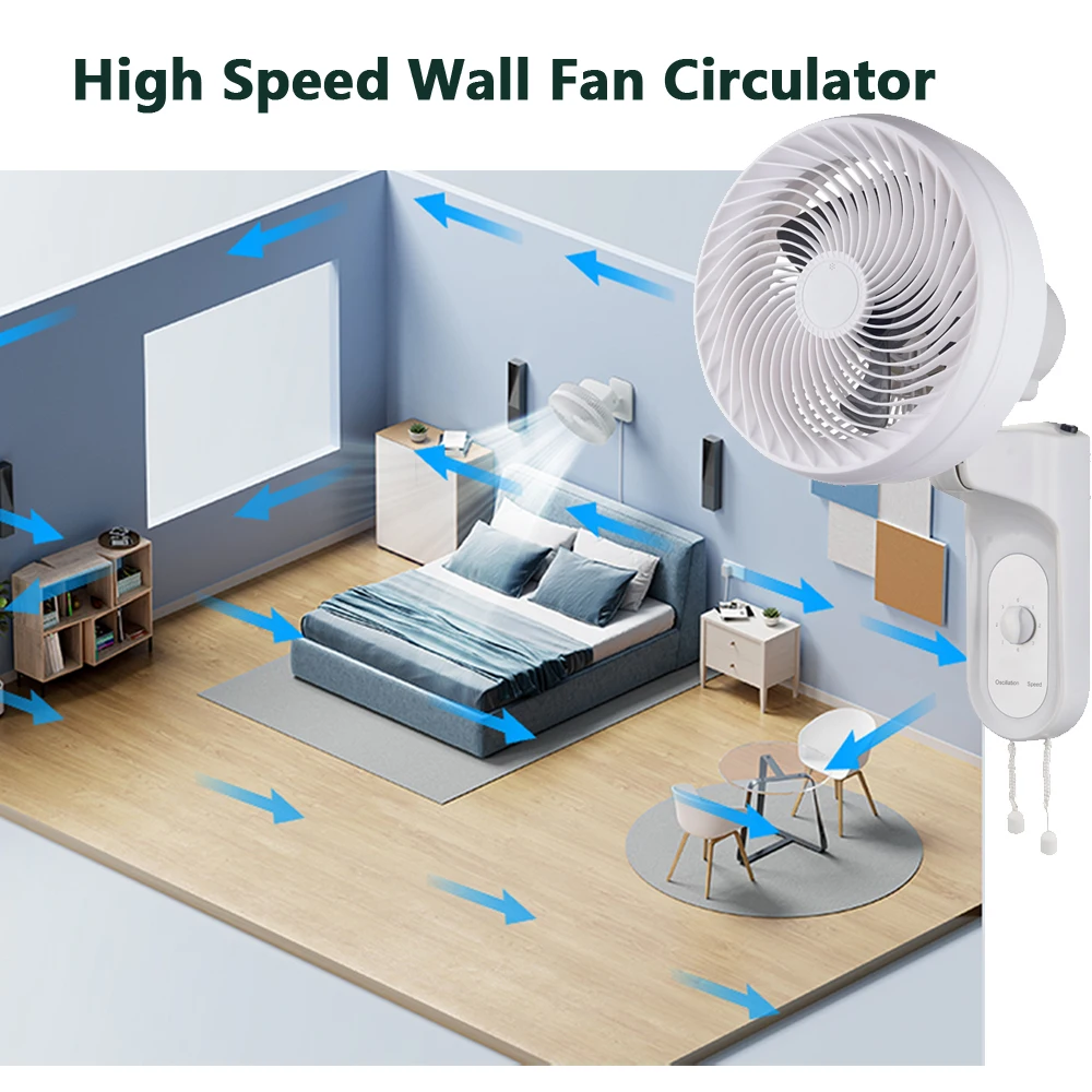 Wall Mounted Hanging Fan, 90w, Electric, Plastic - detail 10