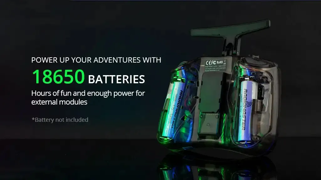 Radiomaster Pocket 2.4GHz CC2500/ELRS Portable Small Size Foldable Antenna Remote Control for Fpv Drone Racing Car 6