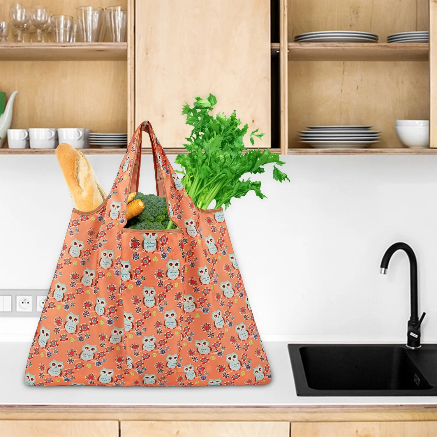 reusable expandable tote bag