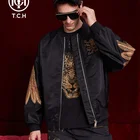 Gold Jackets Black TCH High Quality Durable Using Luxury Brand Gold Wing Thin Zipper Jackets
