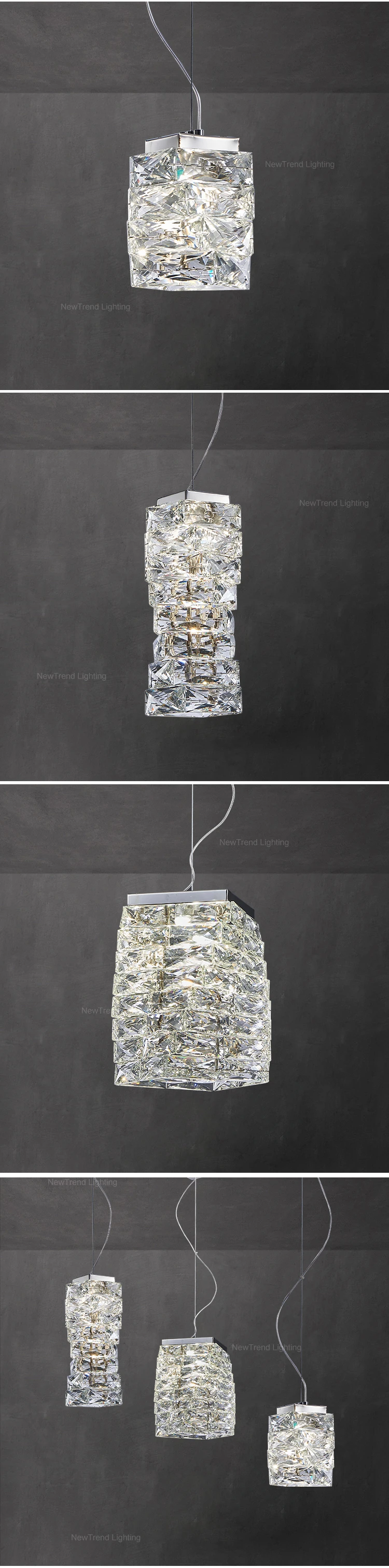 pft8459 new product k9 crystal led hanging light indoor decorative pendant for living bedroom dining room stylish home chandelier-1