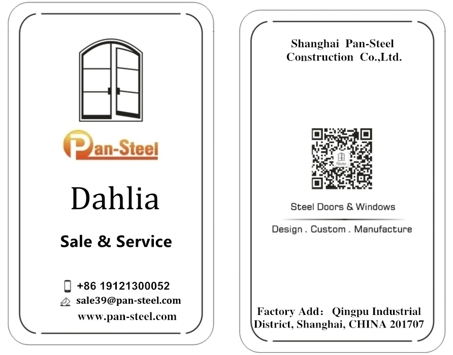 Competitive Price Swing Low-E Glass Glazed Steel Interior Door External French Door with Grill Design manufacture