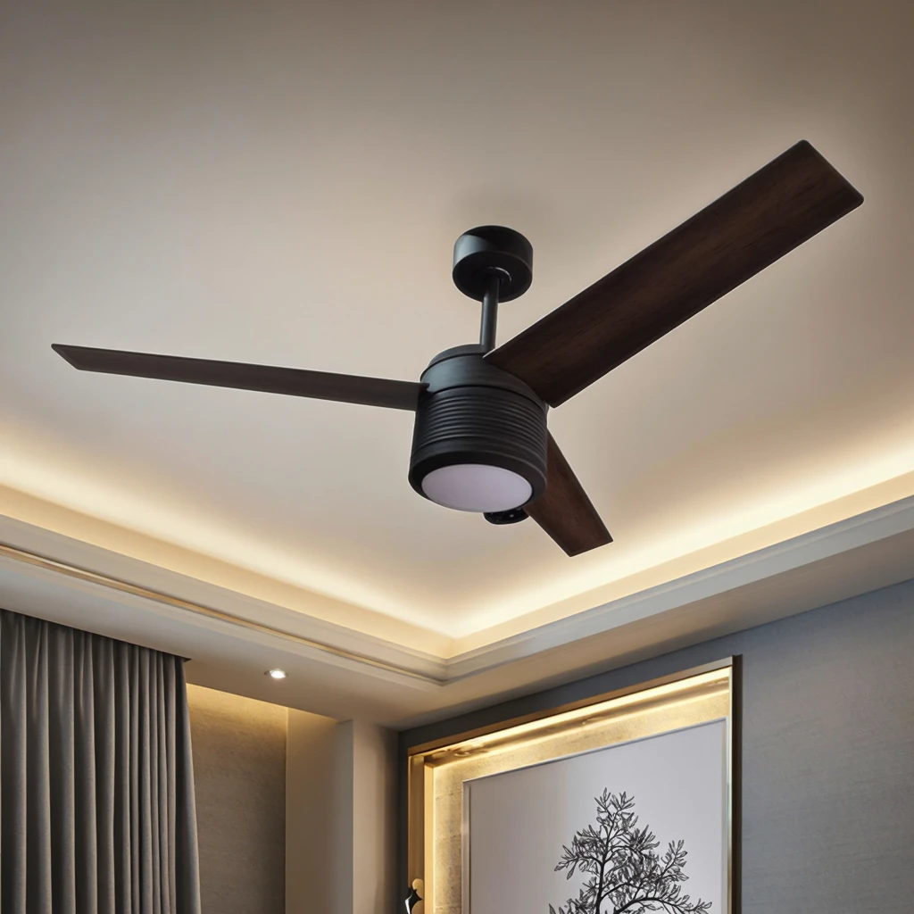 Ceiling Fan, 30W LED Light, Plywood - detail 10