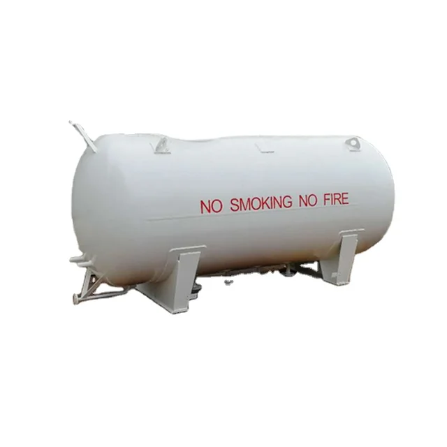 Aboveground gas storage tank 20m3 Horizontal type LPG Tank  Industrial Pressure storage tank