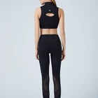 Vest Women 2021 Hot Sales Ladies Sexy Yoga Sport Croptop Vest With Zipper