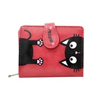 Wallet Purse Cute Cartoon Cat Pattern Card Holder Wallet Digital Printing Coin Purse Pu Leather Wallet For Woman Girls