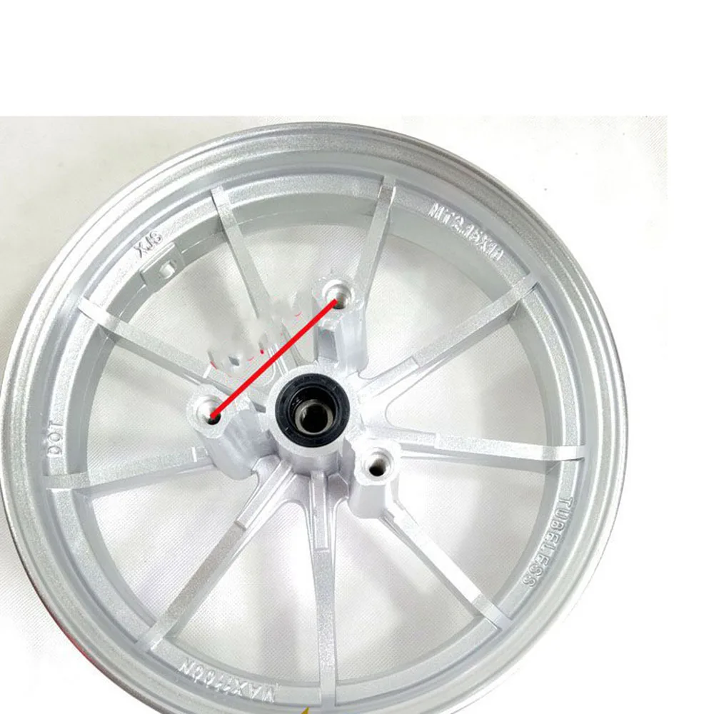 High-Durable Customized 10/12 Inch Modified Aluminum Alloy Motorcycle Wheels Black for Replacement 1 Year Warranty Factory Price