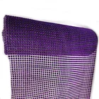 Table Manufacturer 5 Yards Table Runner Ribbon Rhinestone Shape Fabric Purple Plastic Diamond Mesh For Wedding Decor